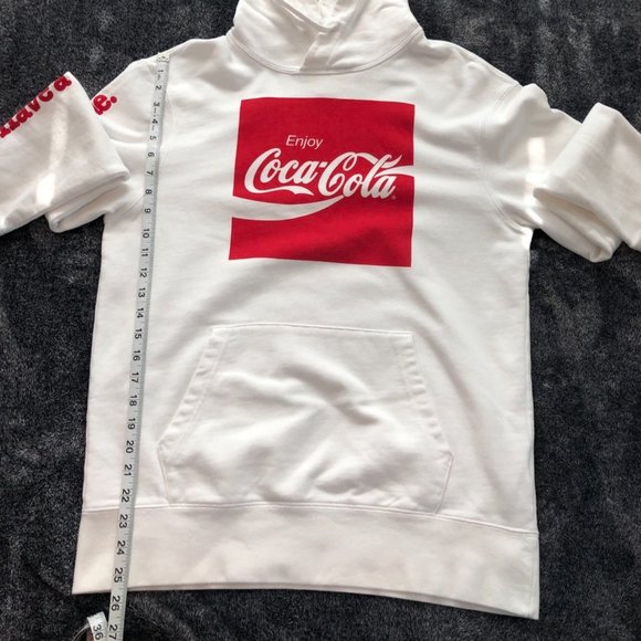 White Coca Cola Hoodie Small - Picture 5 of 5